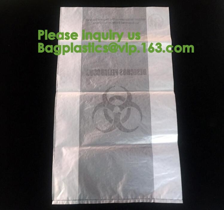 Waste Disposal Guide for Research Labs,HDPE Biological Hazard bags,Biological Hazard Waste Bags, 600 x 500mm, Yellow-50/