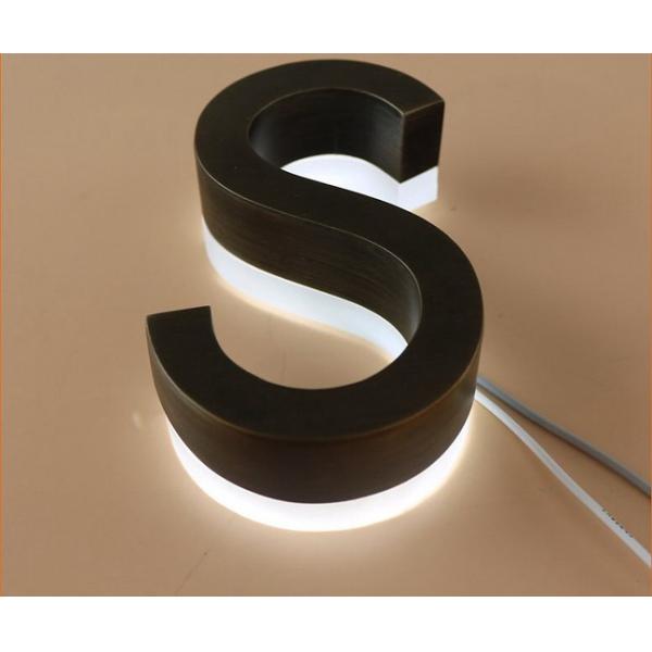 Acrylic Electronic Illuminated Sign Custom 3D Metal Logo LED Backlit Sign for Hospitals