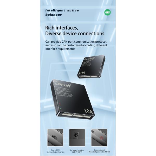 Enerkey 10a Balancer 24s Lithium Ion Lifepo4 Battery Smart Active Equalizer For Solar Panels