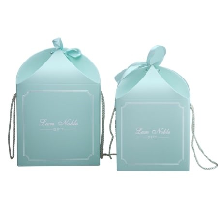 European Cardboard Box With Handles Paper Wedding Favor Candy Boxes