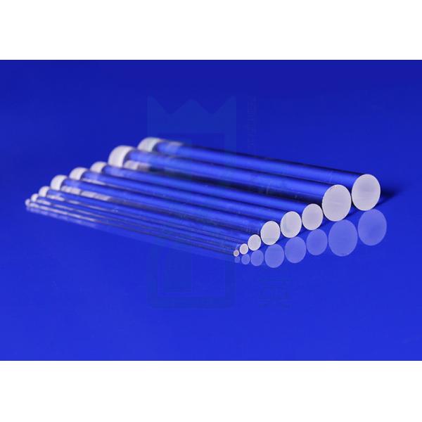 Clear Fused Quartz Glass Rod Finish Milling For Solar Semiconductor