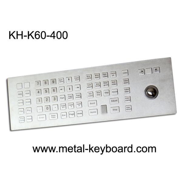 Weather - Proof Industrial Keyboard with Trackball , Kiosk trackball keyboard