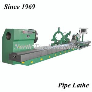 China Durable Pipe Threading Lathe , Cnc Metal Lathe Intelligent Control System wholesale