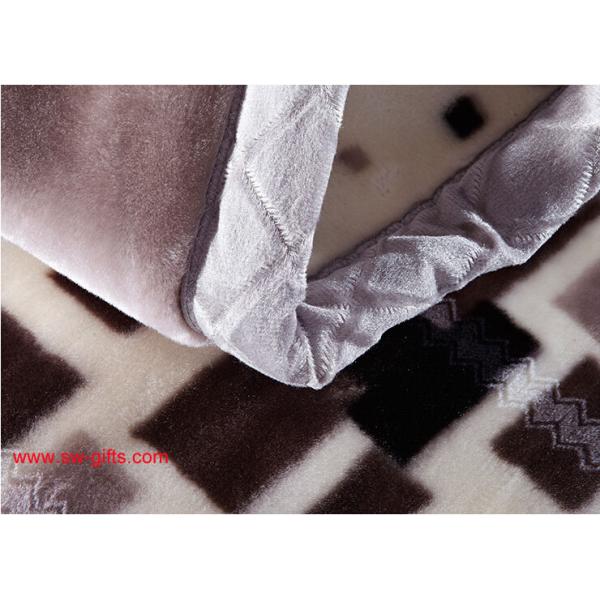 Blanket with flowers Grade A B Thicken Laschel Blankets Home Textile pink&beige blankets