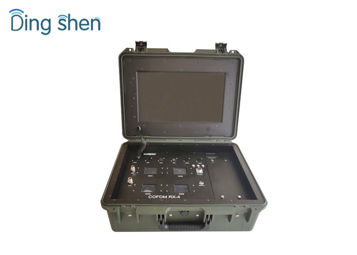 China 4 Channels COFDM Video Receiver Portable Diversity HD Resolution wholesale