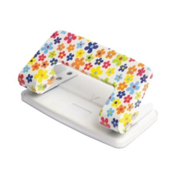 Good Quality Rubber Basin Flower Printed 8mm Hole 2 Holes Paper Punch