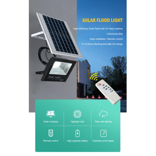 60 Watt 100 Watt Solar Powered Floodlights 6V 3V Exterior Solar Flood Lights