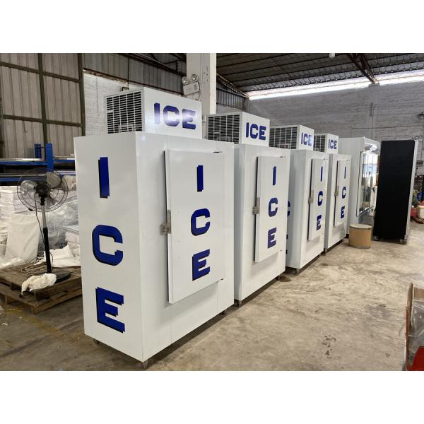 Used outdoor ice bag storage freezer for sale,100 Cu. Ft. Double Doors Cold Wall Type