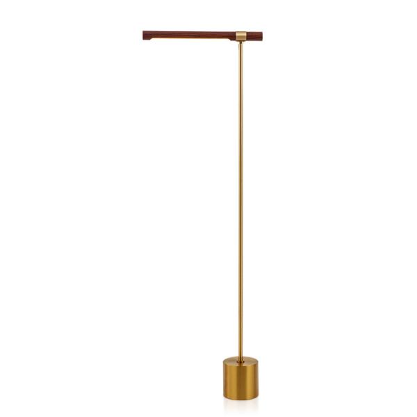 Nordic Minimalist Wood Grain Cylindrical Floor Lamp Post-Modern Light(WH-MFL-121)