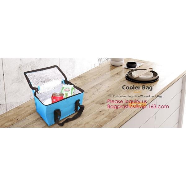 Foldable Lunch Insulated Cooler Bag Heated Food Delivery Bag Thermal Pizza Delivery Cooler Bag