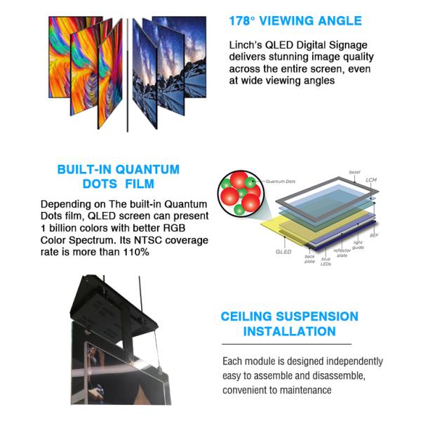 Ultra Thin Vertical 55 Inch Double Sided Digital Signage Screen