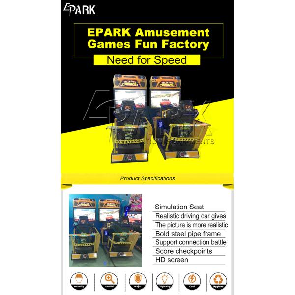 Indoor Car Racing Games , Speed Racing Game Machine Need for Speed Simulator