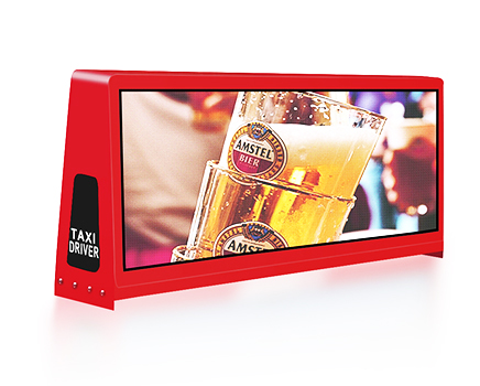 IP65 Outdoor Advertising Taxi Top Led Display 4g Wifi P2.5 P3 P4 P5