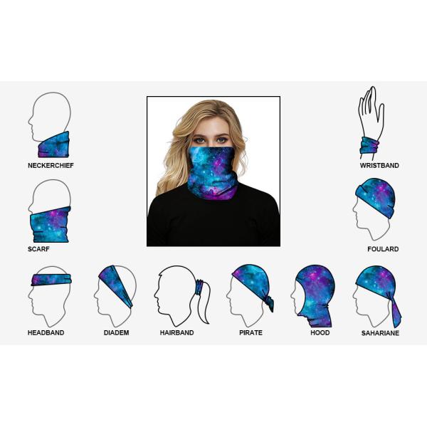 Pure Color Football Sport Team 3D Seamless Bandana Scarf