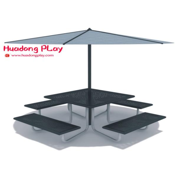 Beautiful Black Cast Iron Garden Bench Multi Seat For Playground Public Area