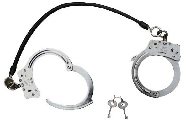 Carbon Steel Nickel Handcuffs And Legcuffs For Prisoner