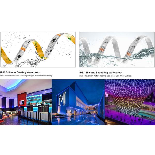 5050SMD IP68 Cool White Led Tape 5000mm Adhesive Back Led Strip Lights