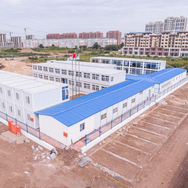 Zontop Low Cost Modern Hotel Shop Office Workshop Stackable Modular Prefab Container Homes