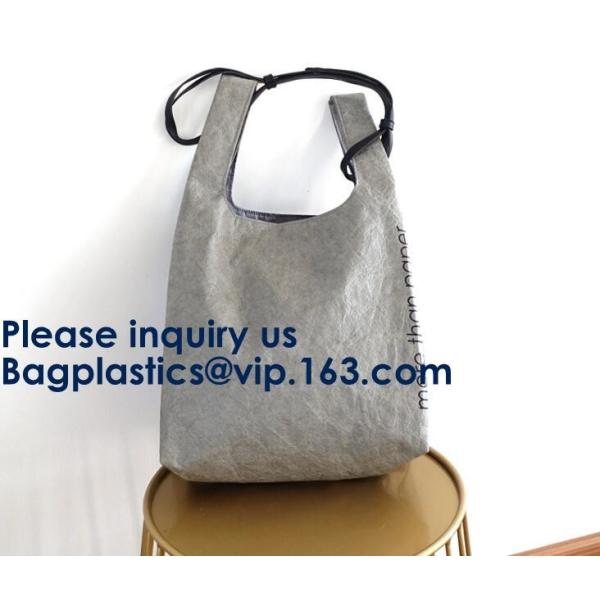 Tyvek Reversible Reusable Shopping Tote Beach Pool Travel Bag Ultra Soft FOLDABLE Material,Reusable Grocery Bag, Easily