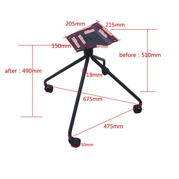 Disassembling Office Chair Base Replacement Bottom Electroplated Color SGS Approved