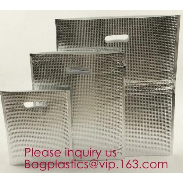 Foldable Lunch Insulated Cooler Bag Heated Food Delivery Bag Thermal Pizza Delivery Cooler Bag