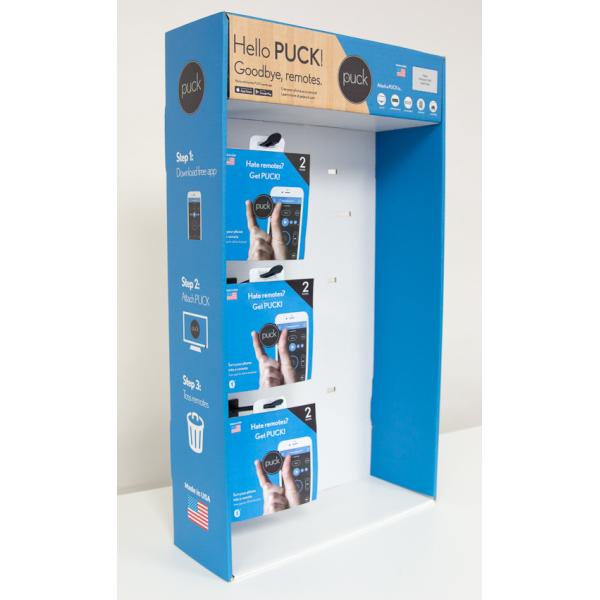 Hanging Sidekick Display Rack Customized Logo Offset Printing 3D Design