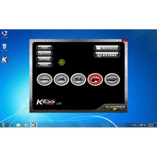 Newest V2.47 KESS V2 V5.017 Auto ECU Programmer Master Version with Reset Button For Both Car and Trucks
