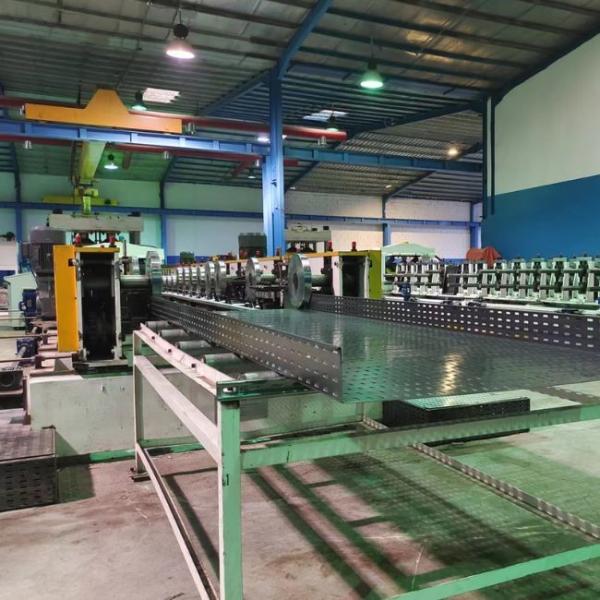 Q235Mpa Cable Tray Roll Forming Machine With Siemens PLC System And Cr12Mov Cutter