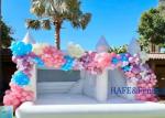 Mini Inflatable Bouncer Castle White Toddler Inflatable Bounce House