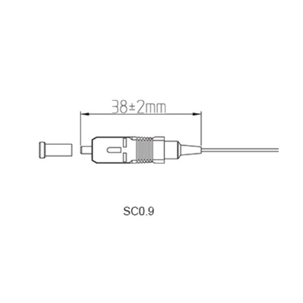 SC/UPC 0.9mm Fiber Connector for Test Equipment