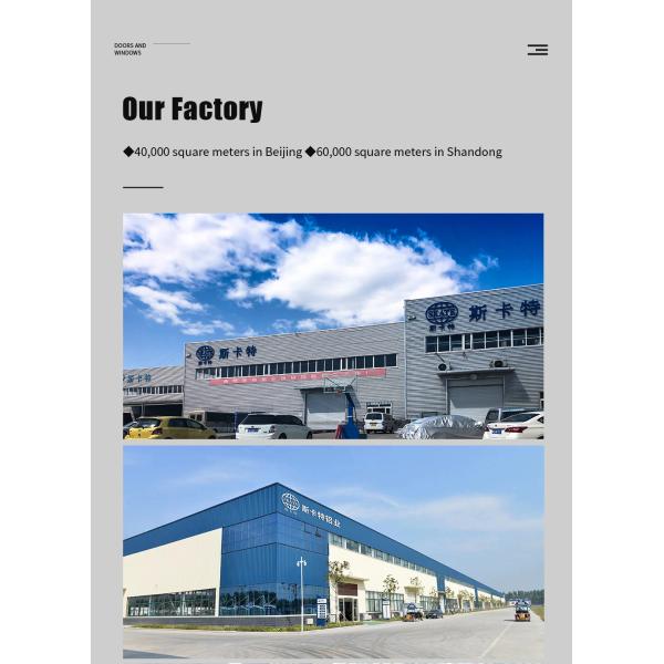 Wind Pressure Resistance Level 9 Triple Glazed Casement Windows for Custom Production