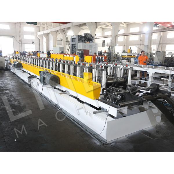 IOS9001 Cable Tray Roll Forming Machine Automatic Hydraulic Punch Cast Iron Structure