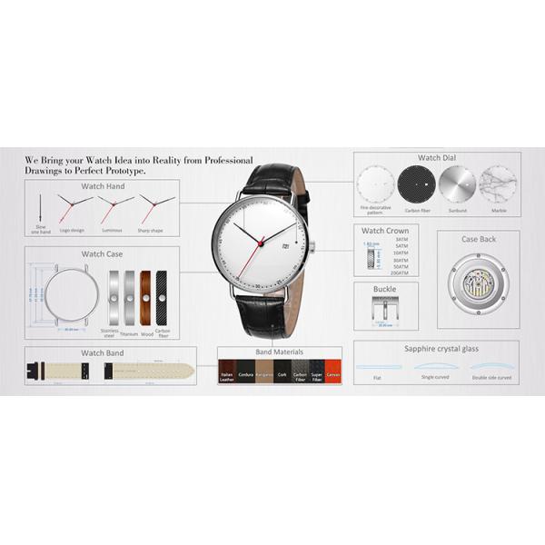 Hidden Clasp Couple Quartz Watch 5bar Water proof 36mm Diameter