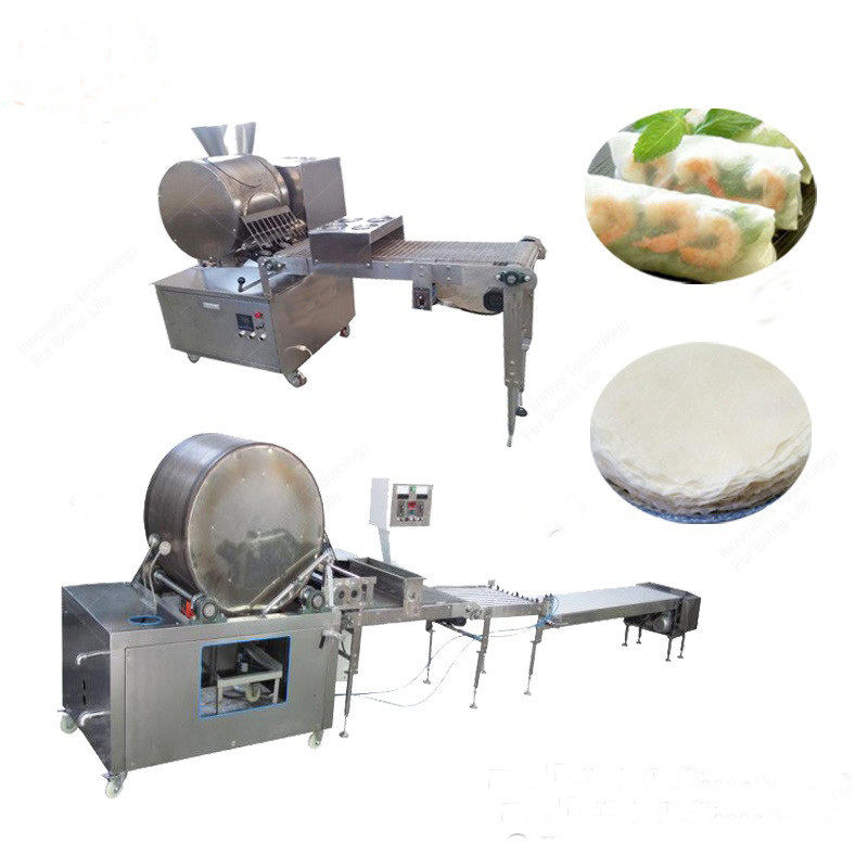 China Square Round Egg Spring Roll Samosa Sheet Making Machine wholesale