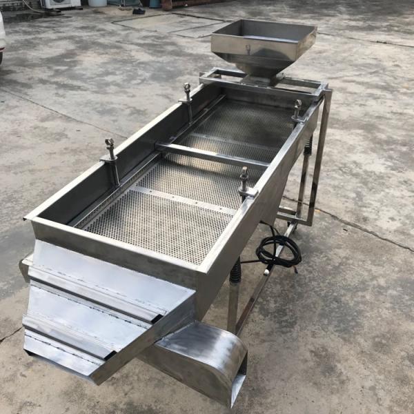 Automatic Linear Vibrating Screen Linear Vibrating Sieve Grading Machine For Coffee Beans