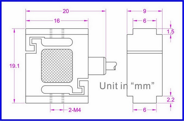 200 lb micro load cell sensor miniature s beam force transducer 200lbs