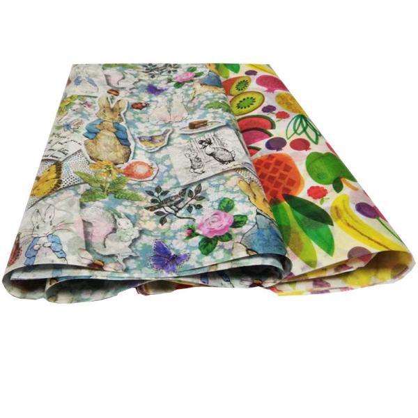 Recyclable 40 Sheet/Pack Flower Wrapping Tissue Paper