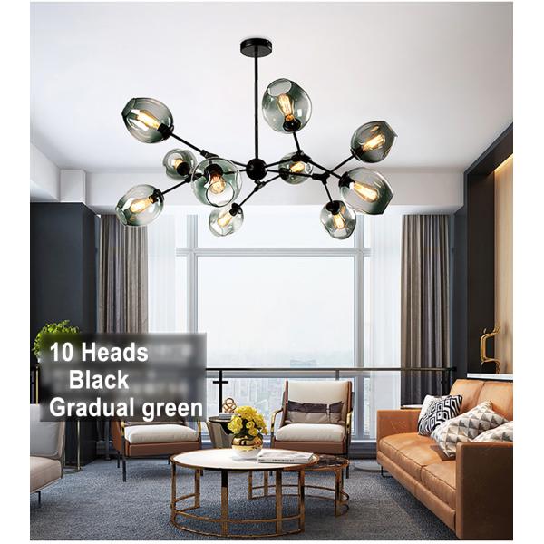 Nordic Glass Gold LED Chandelier Lighting Home Decoration Light lustre(WH-MI-431)