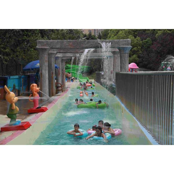 Outdoor Holiday Resorts Water Park Lazy River , Waterpark Equipment for Theme Aqua Park