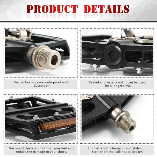 Full Aluminum Bike And Cycle Accessories , Bike Pedal Lock For SHIMANO SPD System