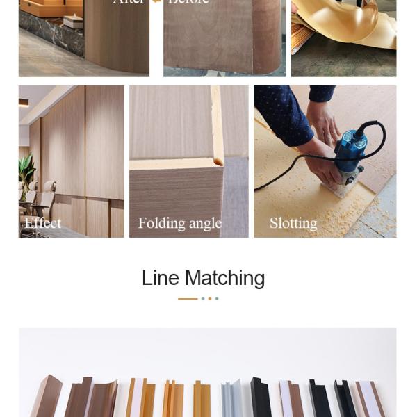 Hot Sale Fire And Moisture Resistant WPC Slotted Panel Wood Veneer Wall Panels