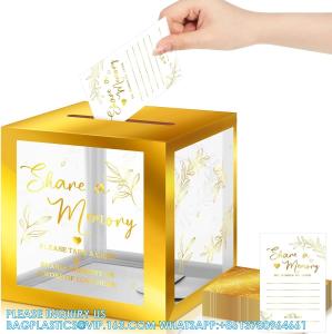 China Share a Memory Card for Celebration of Life Memory Cards Box with Transparent Windows Memory Box for Funeral Wedding wholesale