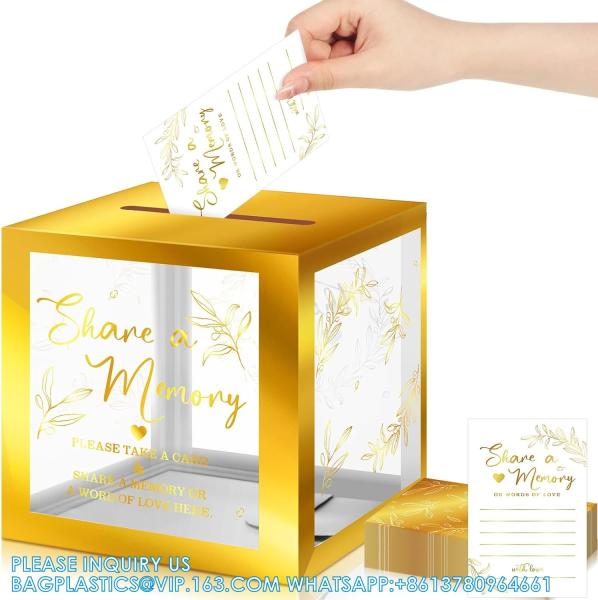 Share a Memory Card for Celebration of Life Memory Cards Box with Transparent
