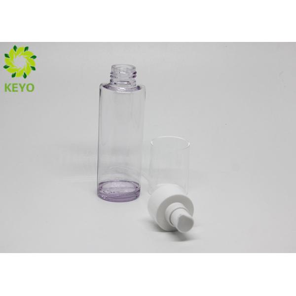 110ml Round PETG Body Wash Shampoo And Conditioner Bottles , Perfume Spray Pump