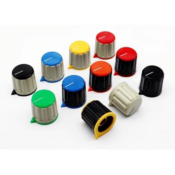 4mm Shaft Plastic Knob For Orange Potentiometer Application