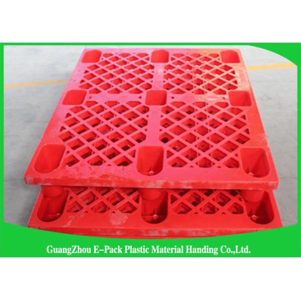 Single Faced Plastic Export Pallets , 3 Skids Industrial Plastic Pallets For Food Industry