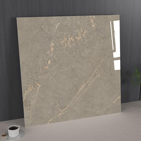 Modern Wear-Resistant Inside Floor 1mx1m Gray Polished Glazed Porcelain Tile For Kitchen and Office