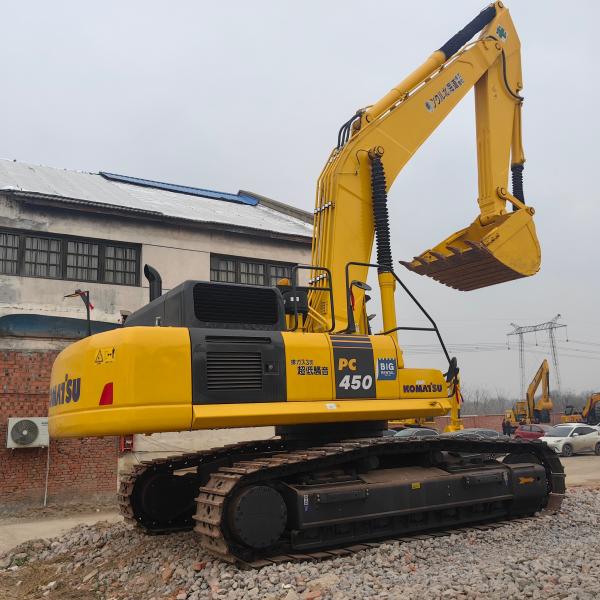 Secondhand Komatsu PC450-8 Heavy 45Ton Digger Adopts Hydraulic Japan Used Excavators
