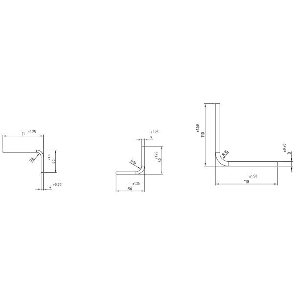 0.5mm Steel Angle, Angle Steel Roll Forming Machine For L Shape, L Profile TW-L50