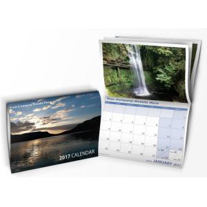 China CMYK Color Craft Paper Wall Calendar A3 A4 A5 A6 Horizontal Desk Calendar wholesale